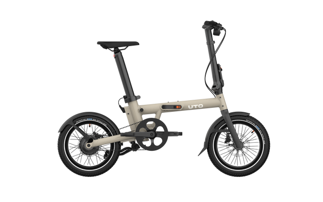 UTO Elektrische Vouwfiets PRO16 v0 Uart Taupe 2025