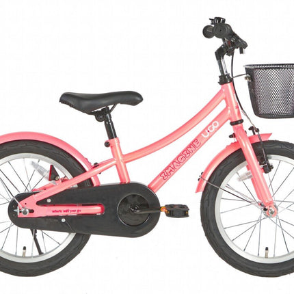 UÅGO kinderfiets  s1 16" bubblegum pink