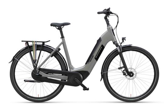 Batavus Altura E-Go Power Pro BES2 Flex Accu Dames 2023 - Kleigrijs Glans