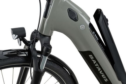 Batavus Altura E-Go Power Pro BES2 Flex Accu Dames 2023 - Kleigrijs Glans