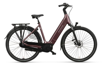Batavus Finez PT Flex accu Dames - Burgundy Red Matt