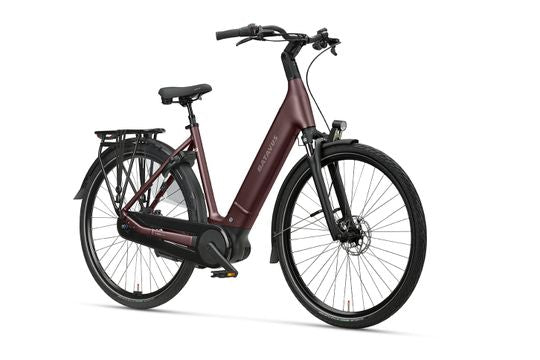 Batavus Finez PT Flex accu Dames - Burgundy Red Matt