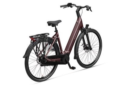 Batavus Finez PT Flex accu Dames - Burgundy Red Matt